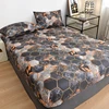 Elegant Polyester Brushed Bed Fitted Sheet - Luxurious Feel, Easy Care, Twin/Full/King/Queen Size 5