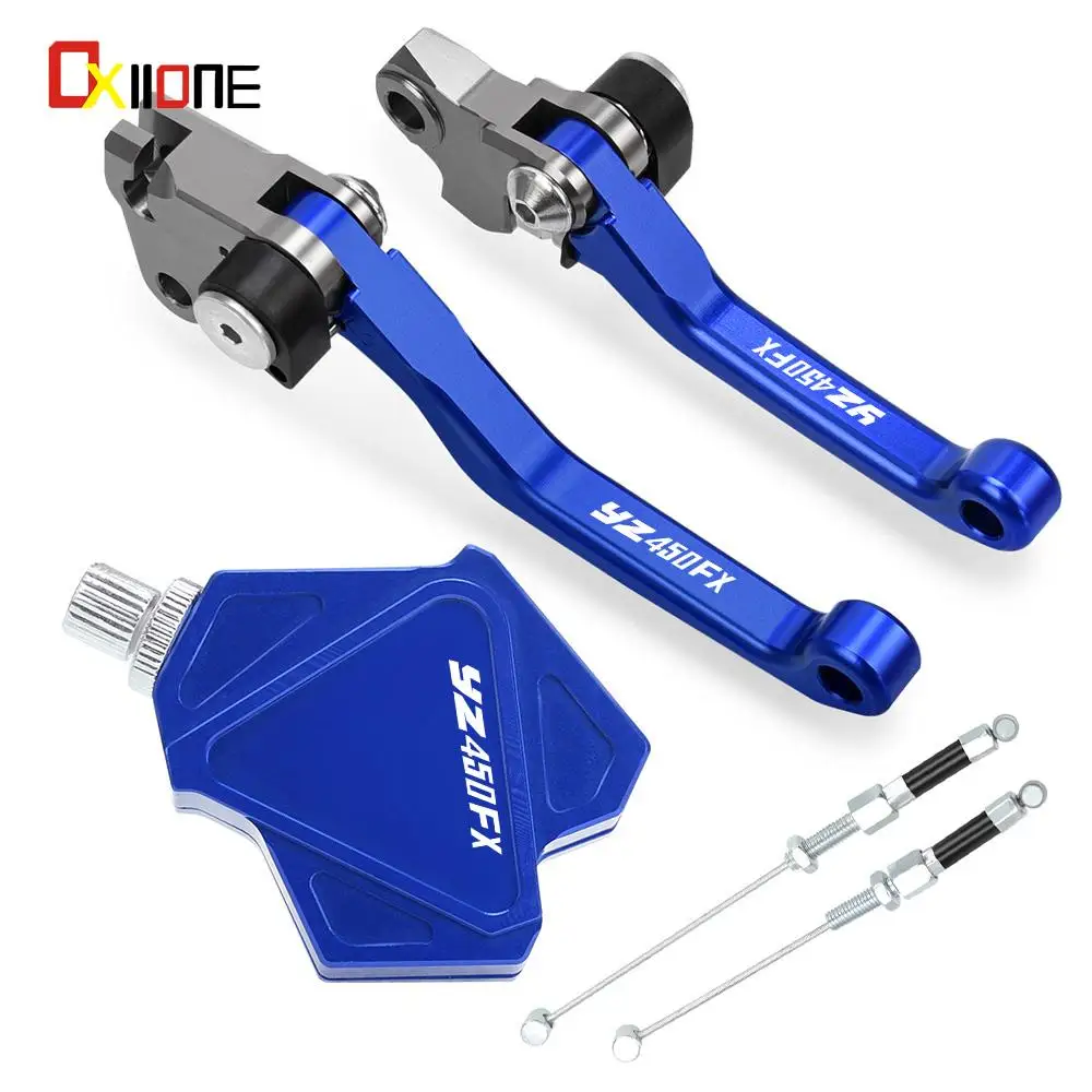 

For YAMAHA YZ450FX 2015 2016 2017 2018 Motocross Foldable Pivot Brake Clutch Levers DirtBike Stunt Clutch Easy Pull Cable System