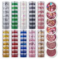7 Towers Shiny UV Pastel Nail Art sequins Body Face Chunky Glitter Kit For Eye Makeup 1