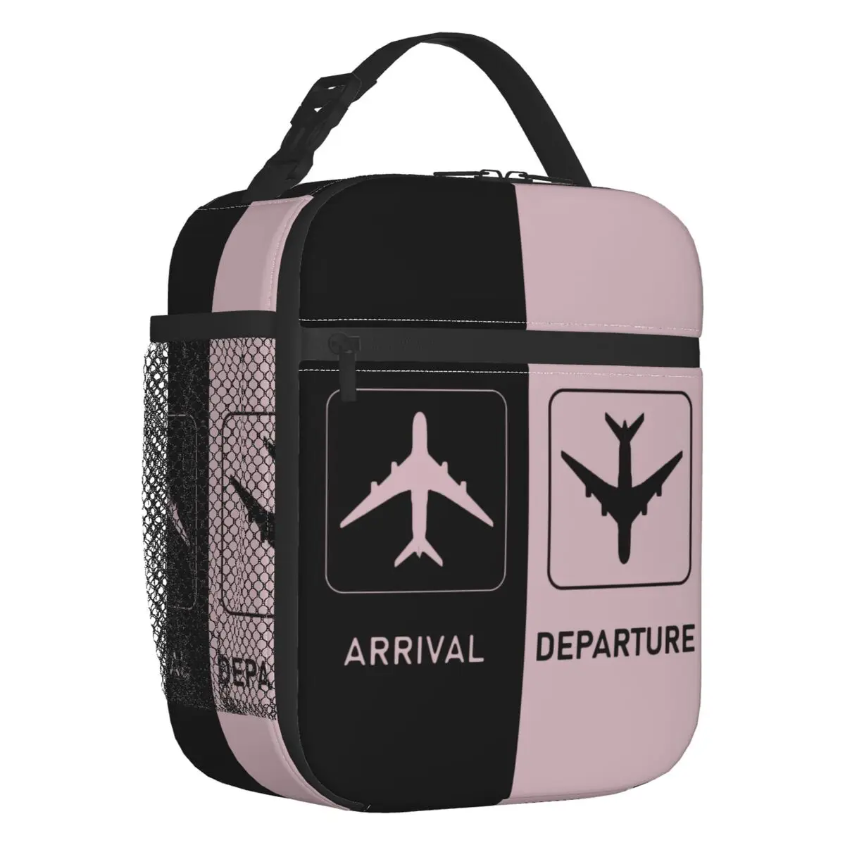 

Plane Arrivals And Departures Insulated Lunch Bag Outdoor Picnic Plane Aviator Airplane Resuable Cooler Thermal Lunch Box Kids