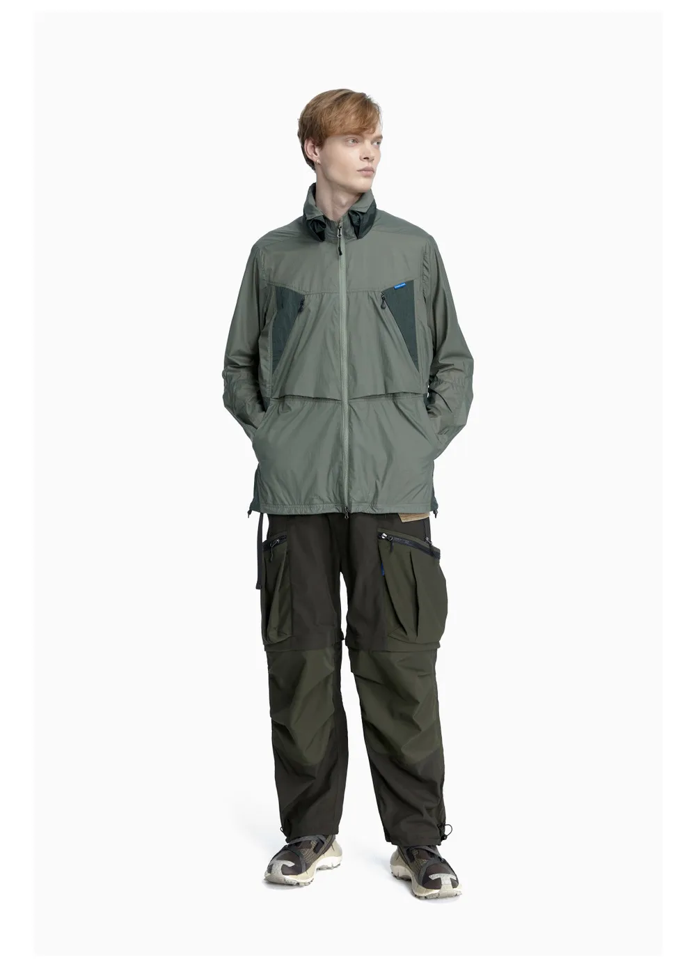 Reindee Lusion 23ss Light breathable UV protection jacket high collar shape adjustable hood techwear gorpcore