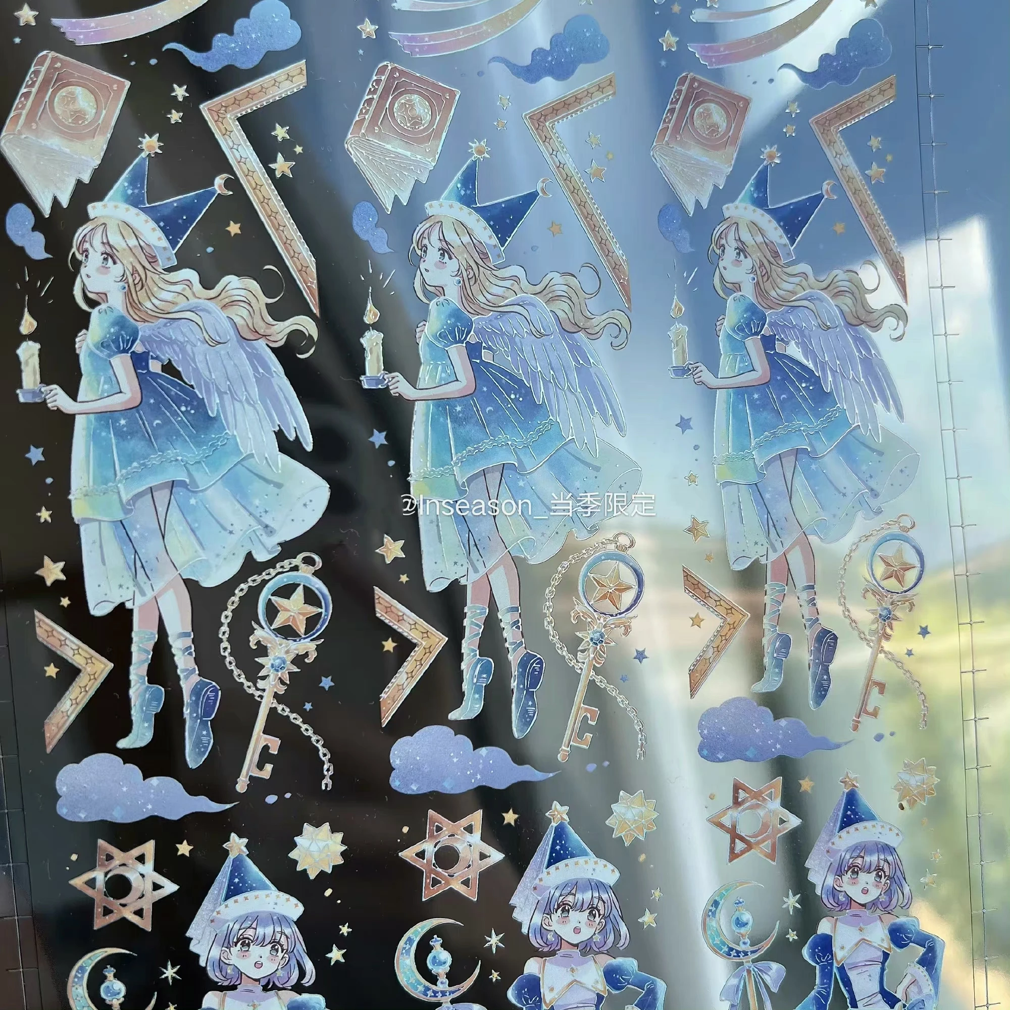 

Милая Звезда Луна Девушка Серебряный лазер Блестящий Кристалл Васи ПЭТ лента планировщик Сделай Сам Скрапбукинг план декоративная наклейка