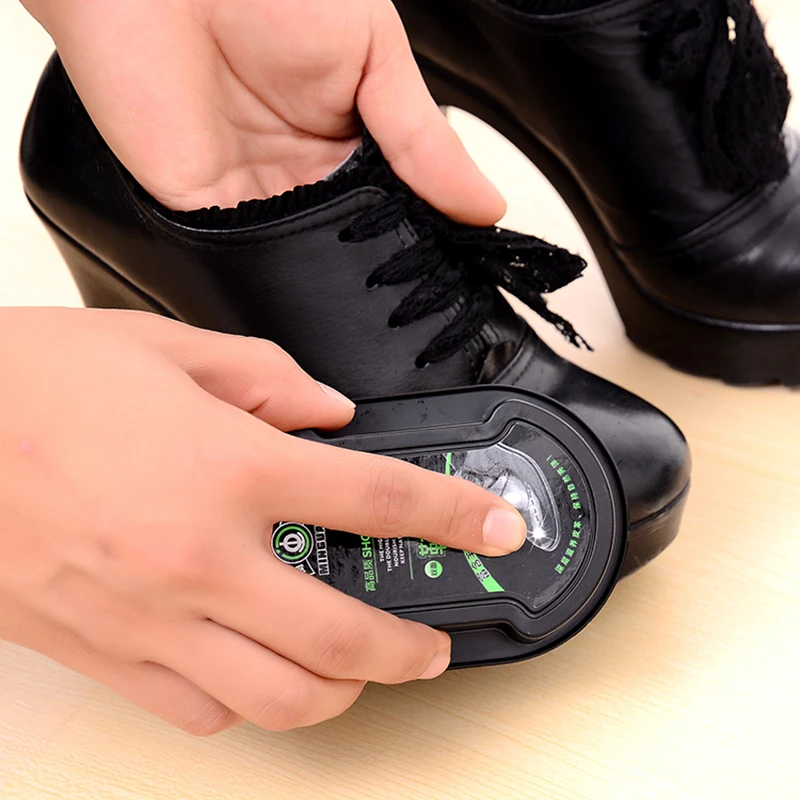 1~10PCS 40g Multi-functional Double-faced Shoe Polish Colorless Light Shoes Rub Leather Cleaner Shoes Brush Care Sponge
