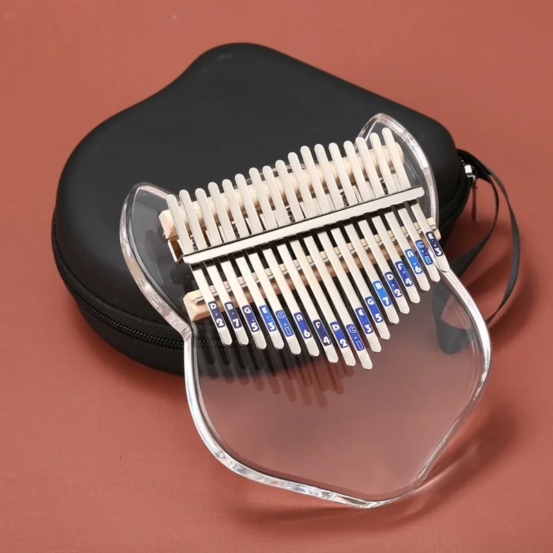 

Thumb Piano Kalimba Acrylic Key Fingers Portable Keyboard Kalimba 17 Key High Quality Piano De Pulgar Musical Instruments DE50MZ