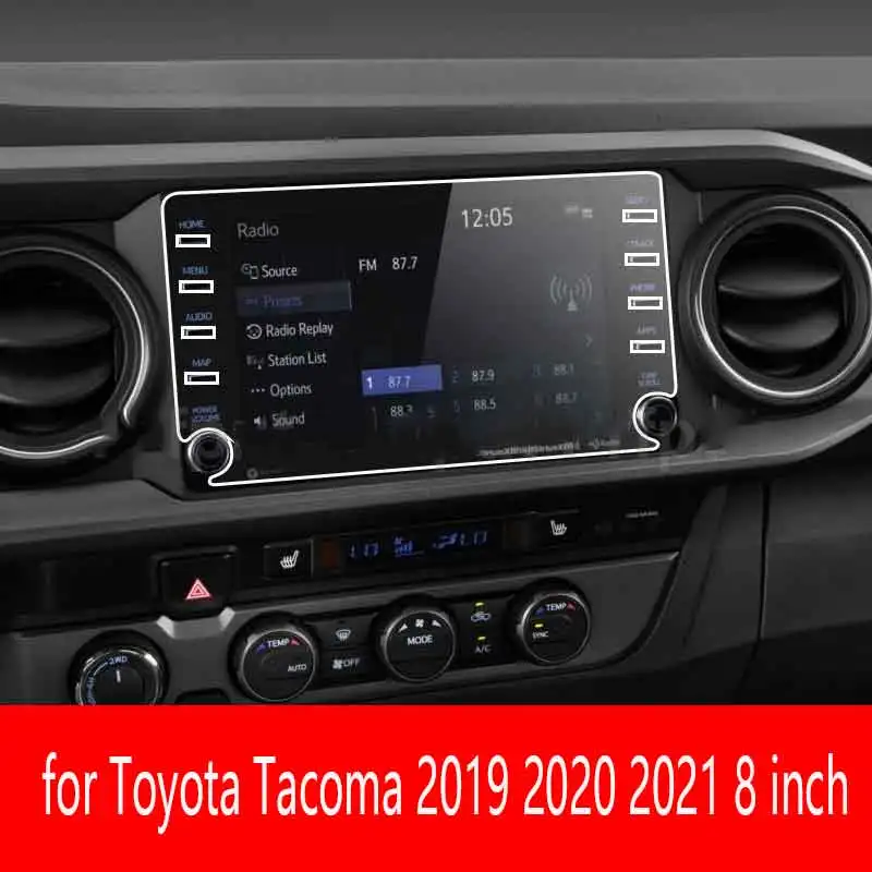 

8 inch Car GPS Navigation Tempered Glass Screen Protector Film Auto Interior Accessories For Toyota Tacoma 2019 2020 2021