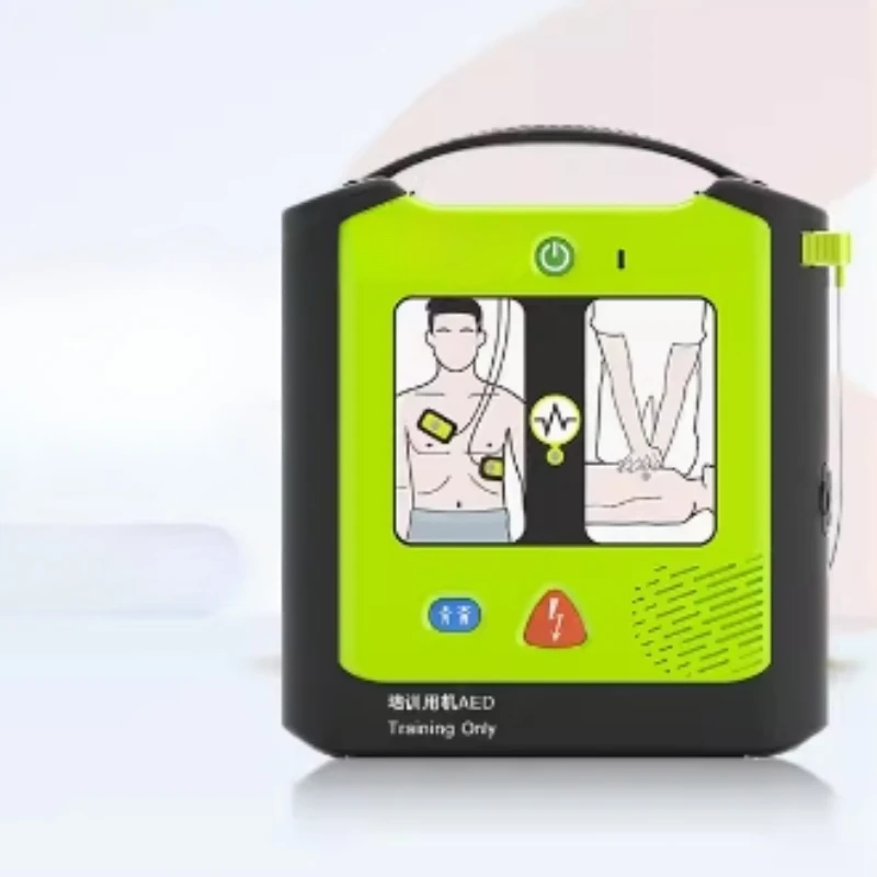 

AED defibrillator training machine
