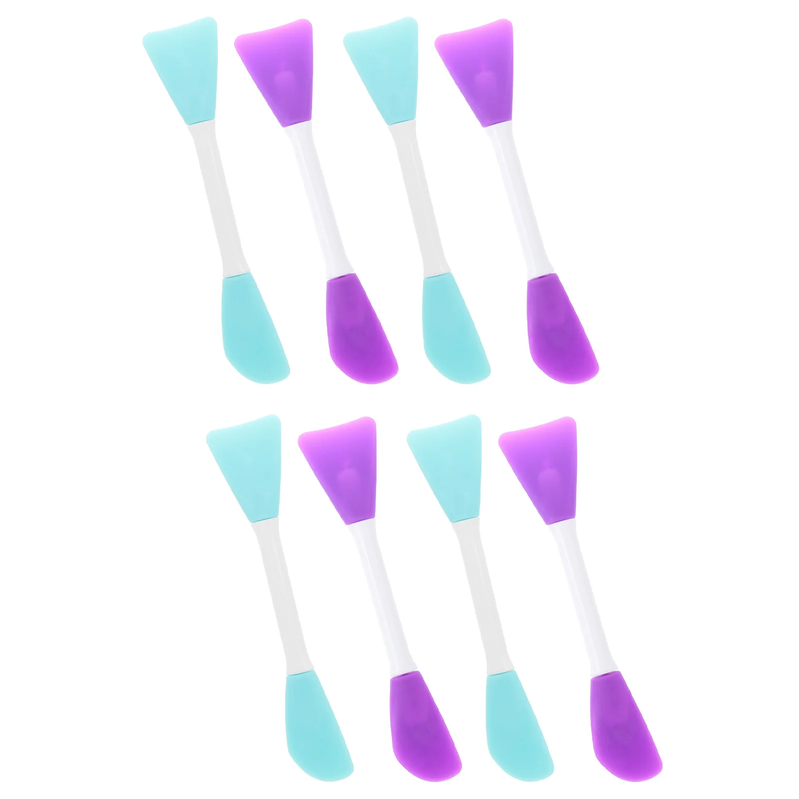 

8 Pcs Silicone Spatula Screen Printing Squeegee for Painting Blender Supplies Color Mixing Oil Mixer Scraper Student