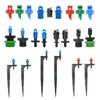 90/180/360° Gardens Adjustable Drip Irrigation Sprinkler Misting Nozzles on 13CM Stake Dripper Inserting Ground Sprayer 1