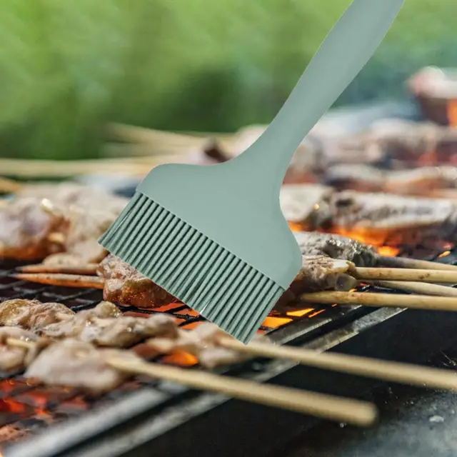 Nincs Szag Barbeque Szószkefe Egyenletesen Felhordott Főzésolaj Kefe Egységes Színű Sütés Nem Csúszás Nélküli Olajkefe - Image 2