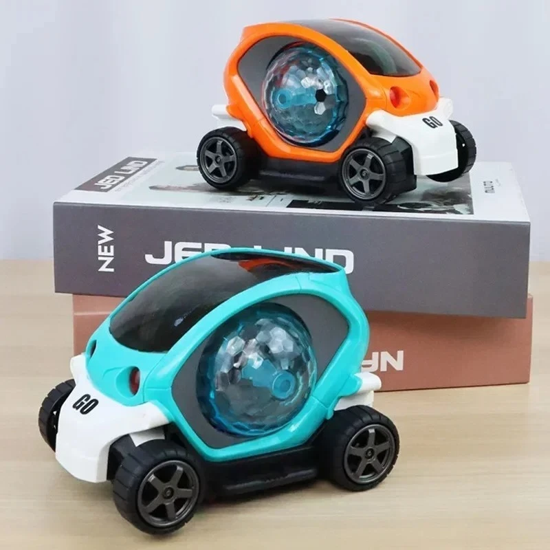 Macchinina giocattolo per neonati, giocattolo sensoriale per gattonare, macchinina elettronica per il tempo a pancia in giù, regalo per bambini di 1-2 anni, regalo di compleanno per bambini._voghion.com