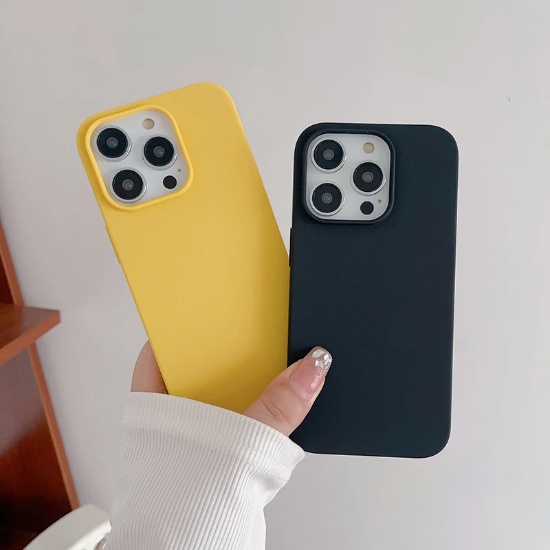 Luxury Ultra-Thin Candy Color Matte Silicone Soft Case - Colorful Back Cover Shell
