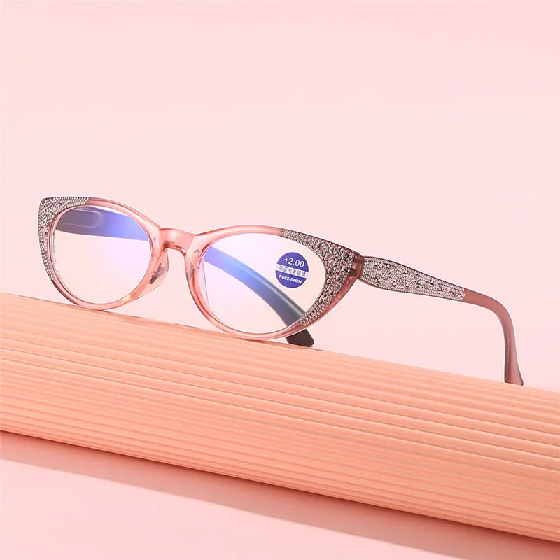 

New Cat Eye Women Reading Glasses Fashion Men Hyperopia Eyeglasses Computer Presbyopia Diopter +1.0+1.5+2.0+2.5+3.0+3.5+4.0