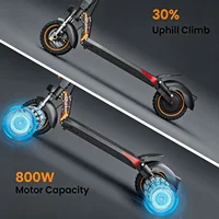 Trottinette Électrique 800W, Batterie 48V 15.6Ah, Autonomie 55km, Double Suspension, Pneus 10 Pouces, Frein à Disque, Pliable, Charge Max 120kg 5