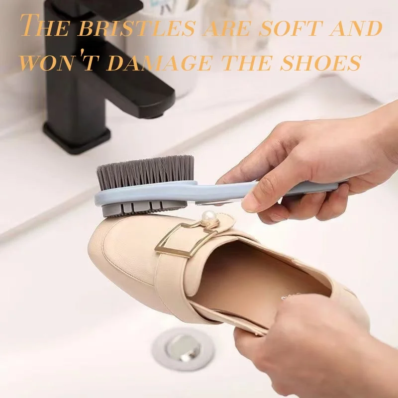 Double-Sided Shoe Brush Soft Bristled Cleaning Brush Shoe brush canvas shoe brush leather shoe household cleaning tools