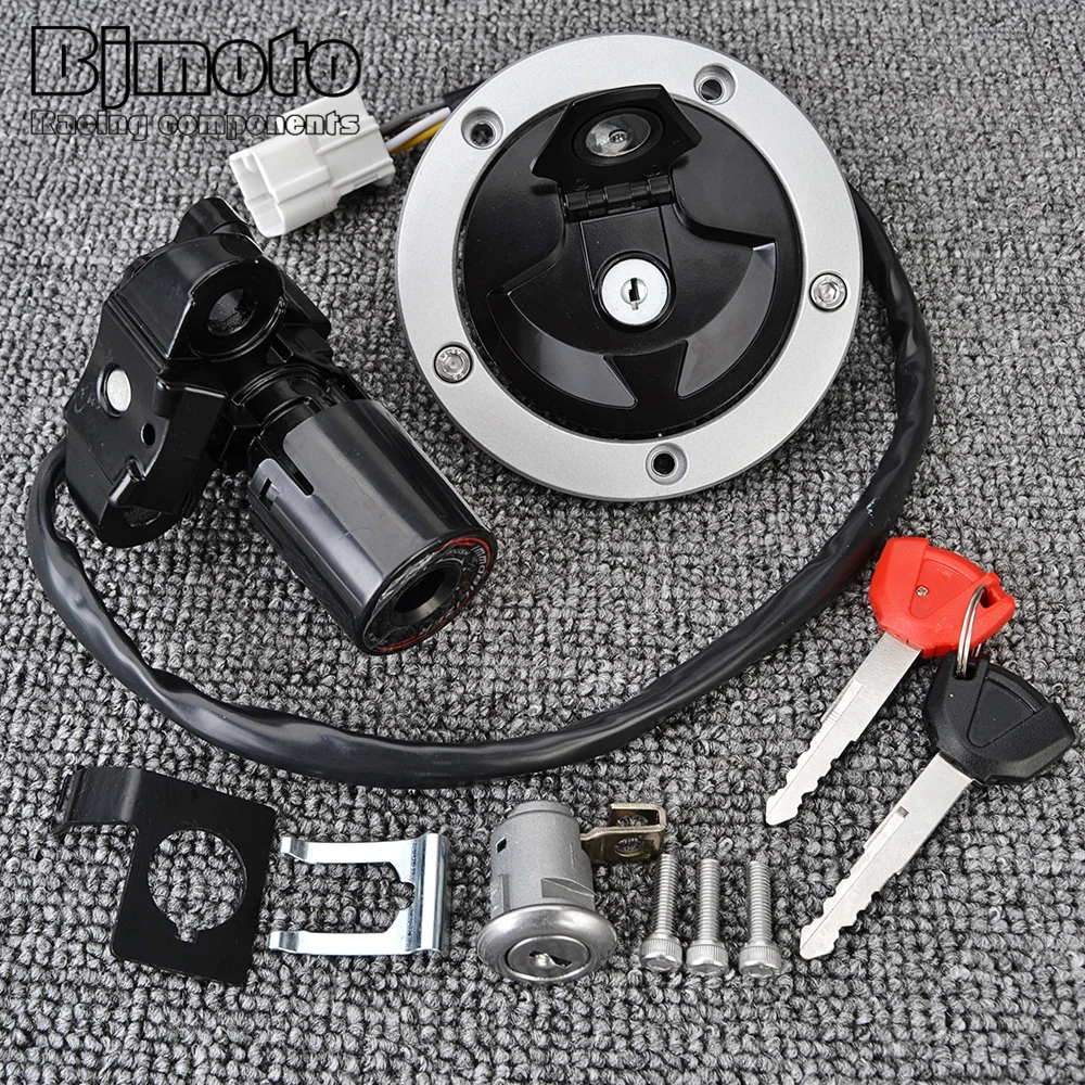 Fuel Gas Cap Ignition Switch Seat Lock Key For Kawasaki