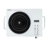 Electric Hot Plate 2200W Portable Electric Stove Countertop Infrared Single Burner For Home,Adjustable Temperature Easy to Clean 1