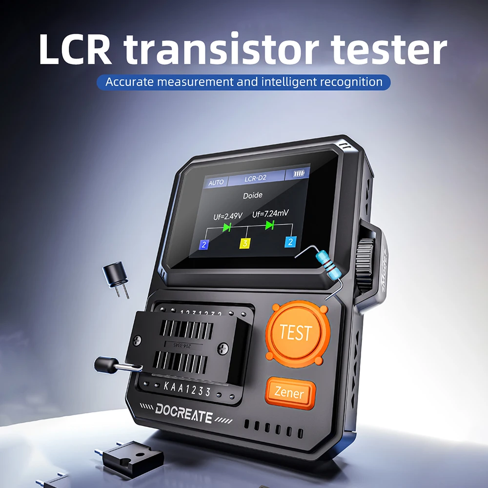 Tester per Transistor LCR-D2 Multifunzionale ad Alta Precisione per Condensatori, Resistori e Transistor a Effetto di Campo MOS