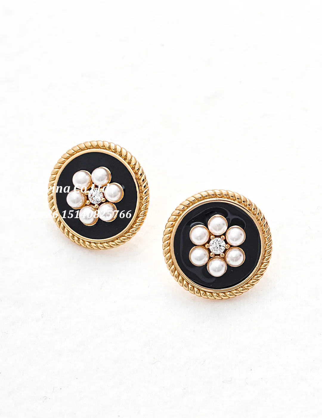 

Minimal French Style Sterling Silver Imitation Pearl Earrings with zircon for Women, Ladies Earrings for everyday, Party