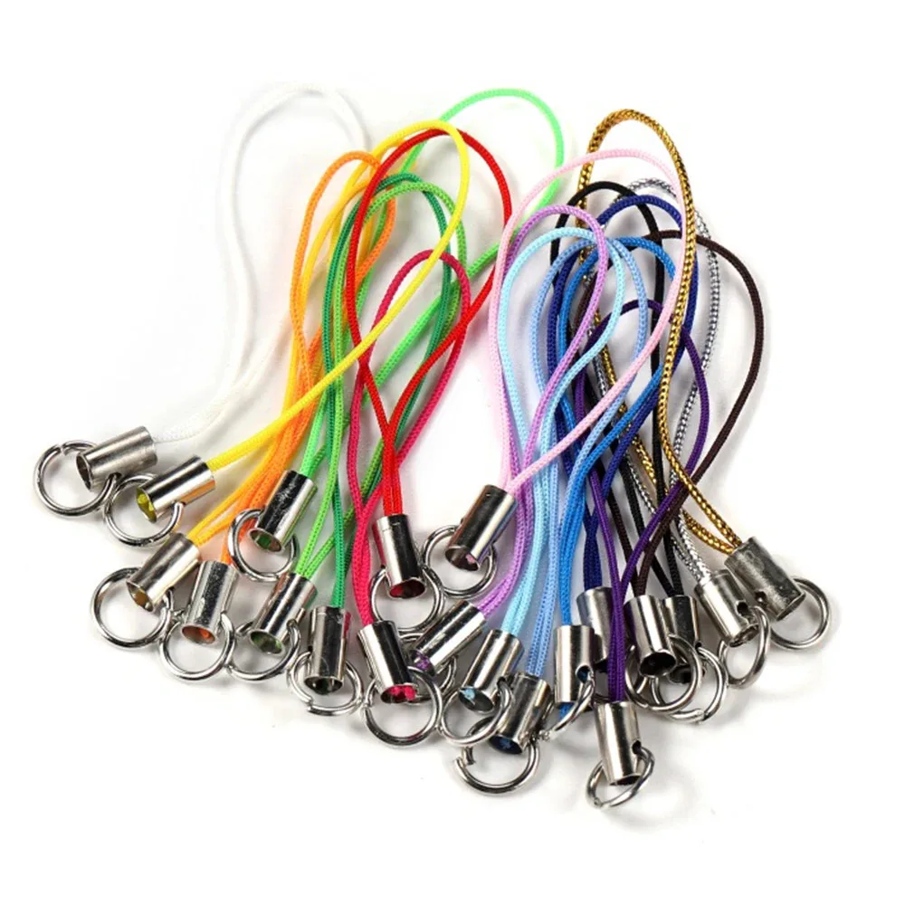 Assorted Pack of Lanyard Straps with Lobster Clasp Keychain Hooks - Decorative Keyring and Charm Set Accessories