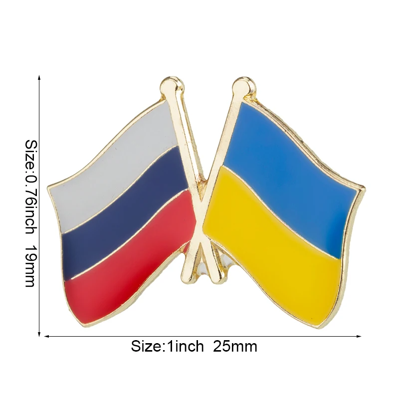 KKAMAGI Ukrainian Flag Peace Dove Wheat Brooch Enamel Swallow Pin Unisex Lapel Pin