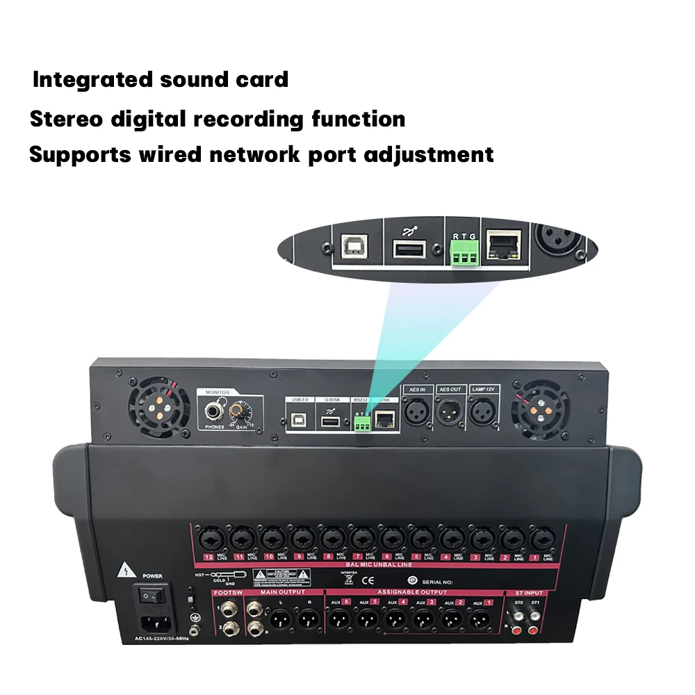ShennDareM16 Professional Digital Mixer Audio DJ Recording 18