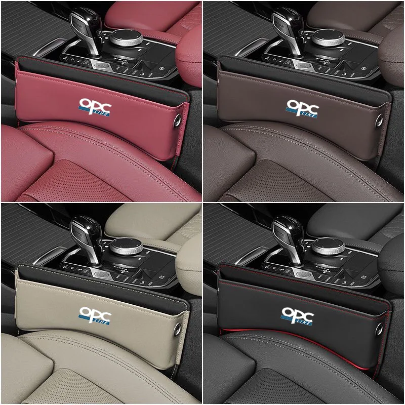 

Leather Car Seat Gap Filler Pockets Storage Box Gap Filler Seat for Opel OPC Line Astra h g j k f Auto Interior Accessories