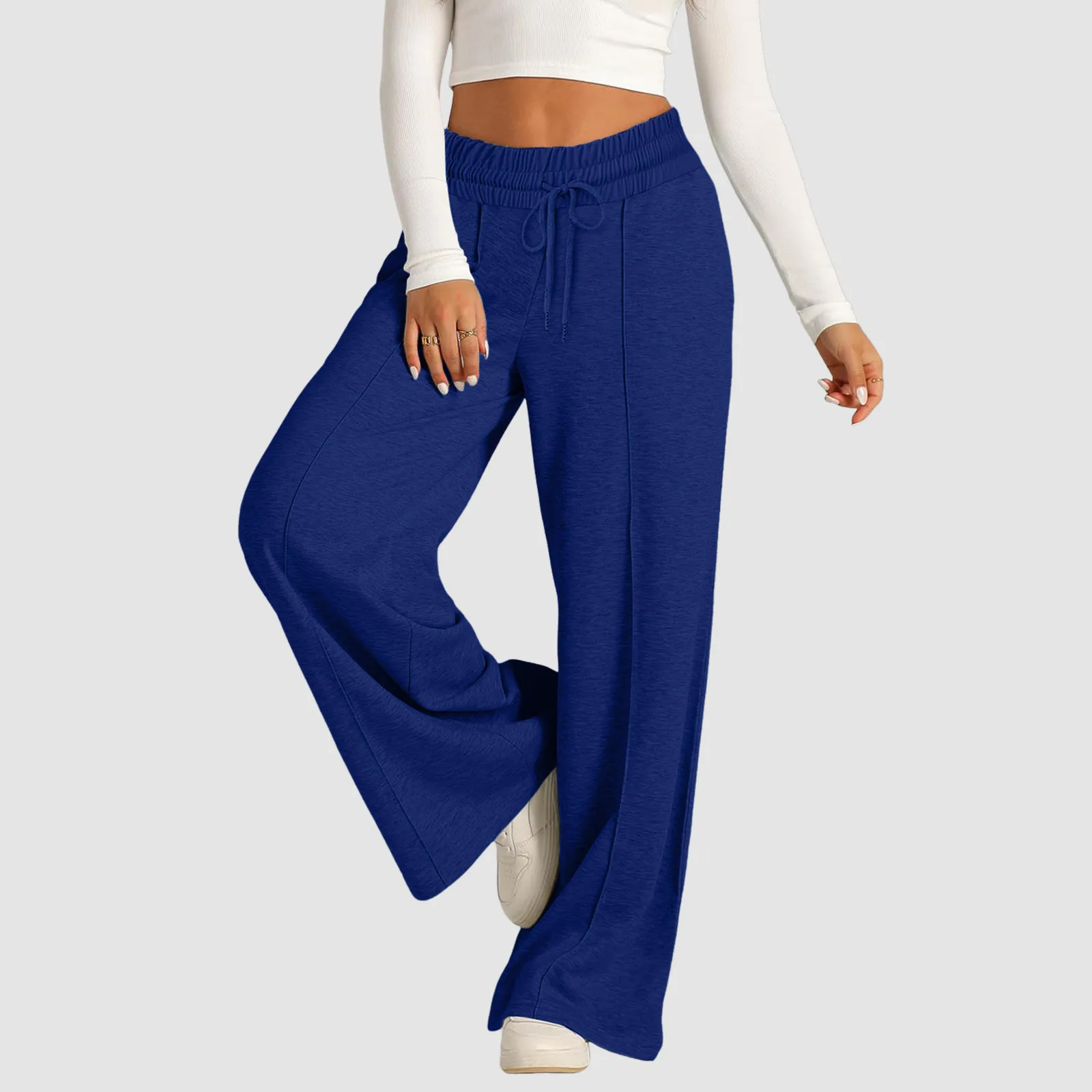 Pantaloni Pigiama Donna Leggings Depot A Gamba Larga | Morbidi Con Coulisse, Casual Da Casa E Yoga, Taglia Medium