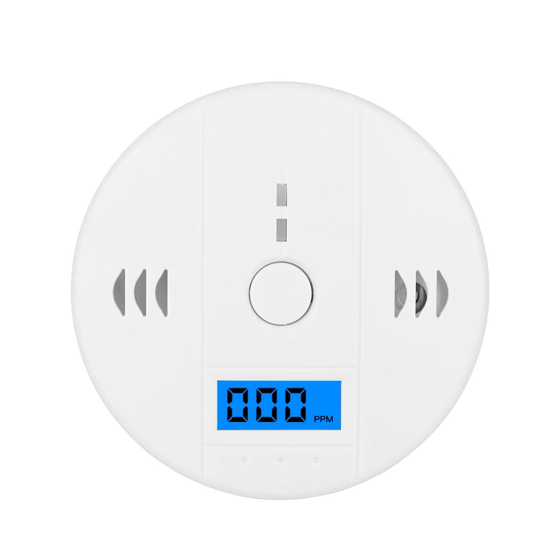 LCD CO Sensor Work Alone Built In 85dB Siren Sound Independent Carbon Monoxide Poisoning Warning Alarm Detector carbon monoxide poisoning smoke gas sensor warning alarm detector tester