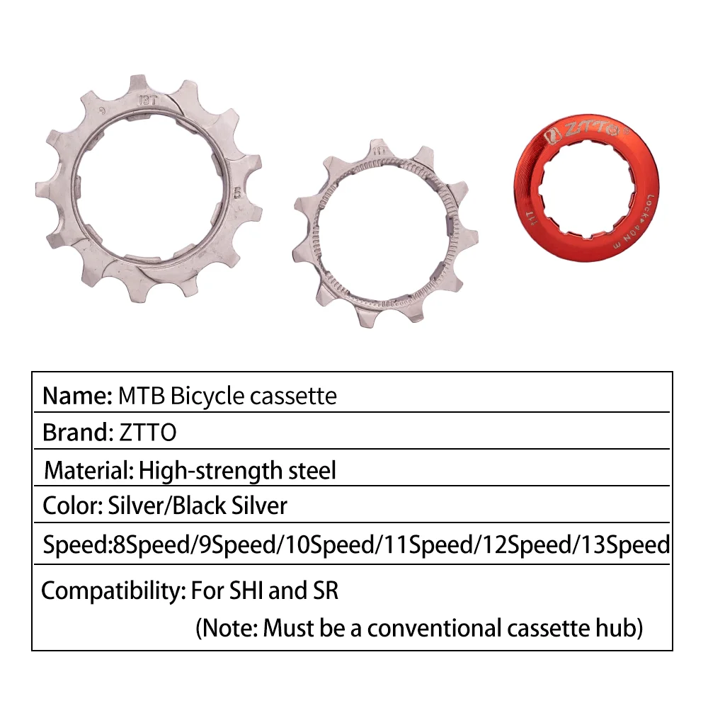 ZTTO MTB cassette sprocket 8 9 10 11 12 13 speed velocidade mountain biking K7 bicycle 12v freewheel HG bicycle cassette,bicycle sprocket gear,bicycle parts,bike sprocket,bike freewheel