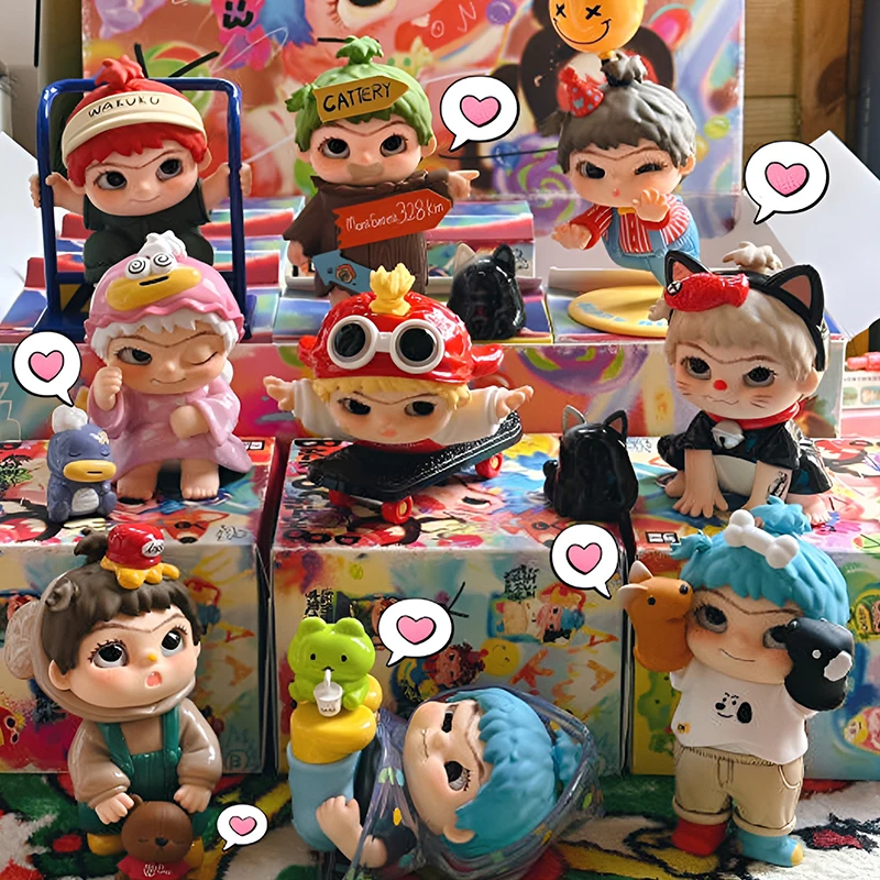 New Back To Childhood With Wakuku Series Blind Box Cute Desktop