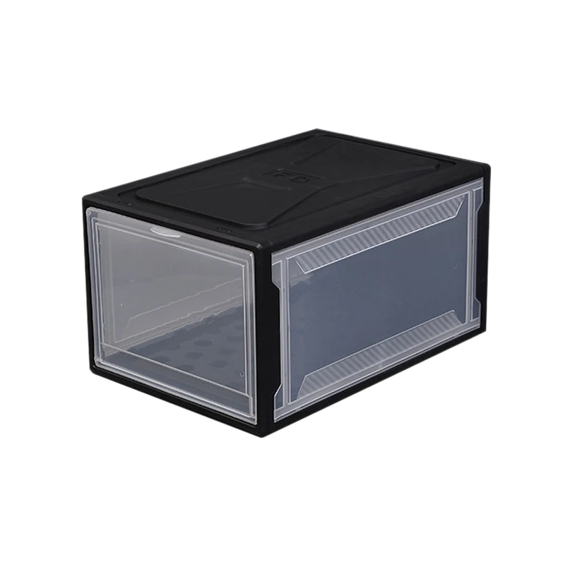 

Plastic PP Translucent Shoe Box Multifunction Home Dust-Proof Drawer Combination Storage Boxes Men/Women Shoes Organizer black