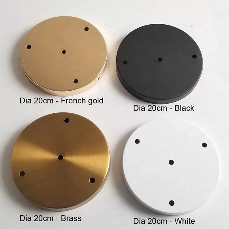 Decorative Lights LED Lights LED Lamp Base Ceiling Lamp Bracket Pendant Light Hook Dia10/12/15/20cm Gold Brass Ceiling Plate Wall Sconce Mount LED Base Vintage Pendant Lamp Disc Base Ceiling Canopy