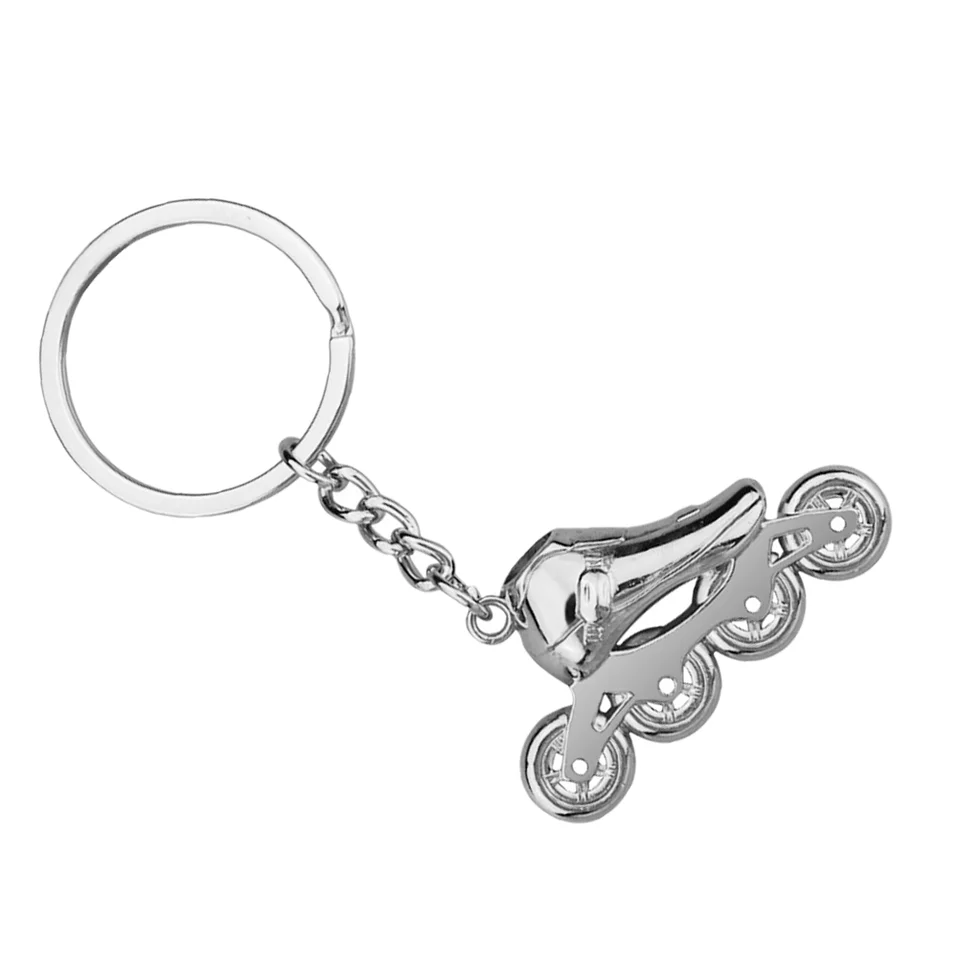 Set 4 Portachiavi Ciondolo Pattino da Ghiaccio e Fiocco di
