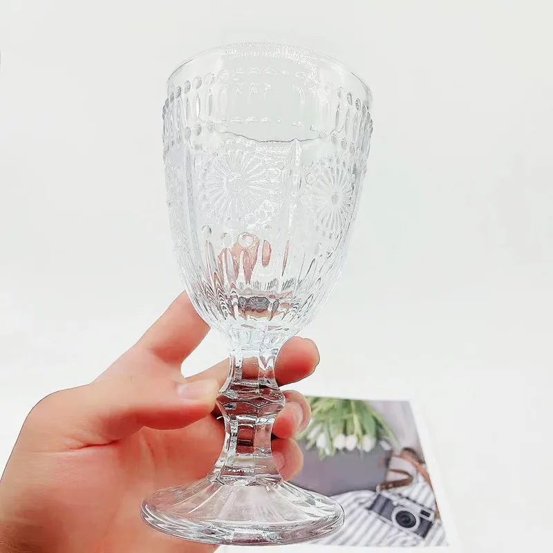 4pcs Set Champagne Cup Red Wine Glasses Luxury Sets Crystal Diamond - Image 3