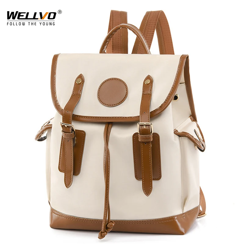 

Women Bucket Large Backpack Drawstring Travel Rucksack For College Teenage Girls Fashion Daypack School Female Mochila XA390C