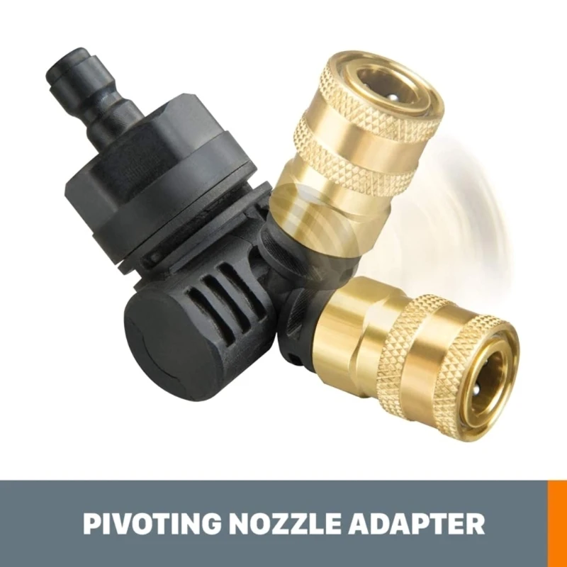 

2 piecesPressure Washer Quick Connector with Extension Rod Adapter Garden Car Washing Tool Pressure Washer Accessories for WG630