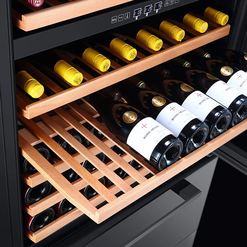 Quad zone 600L 135/216 bottles-cans vintage and beverage combo constant temperature and humidity wine cooler fridge