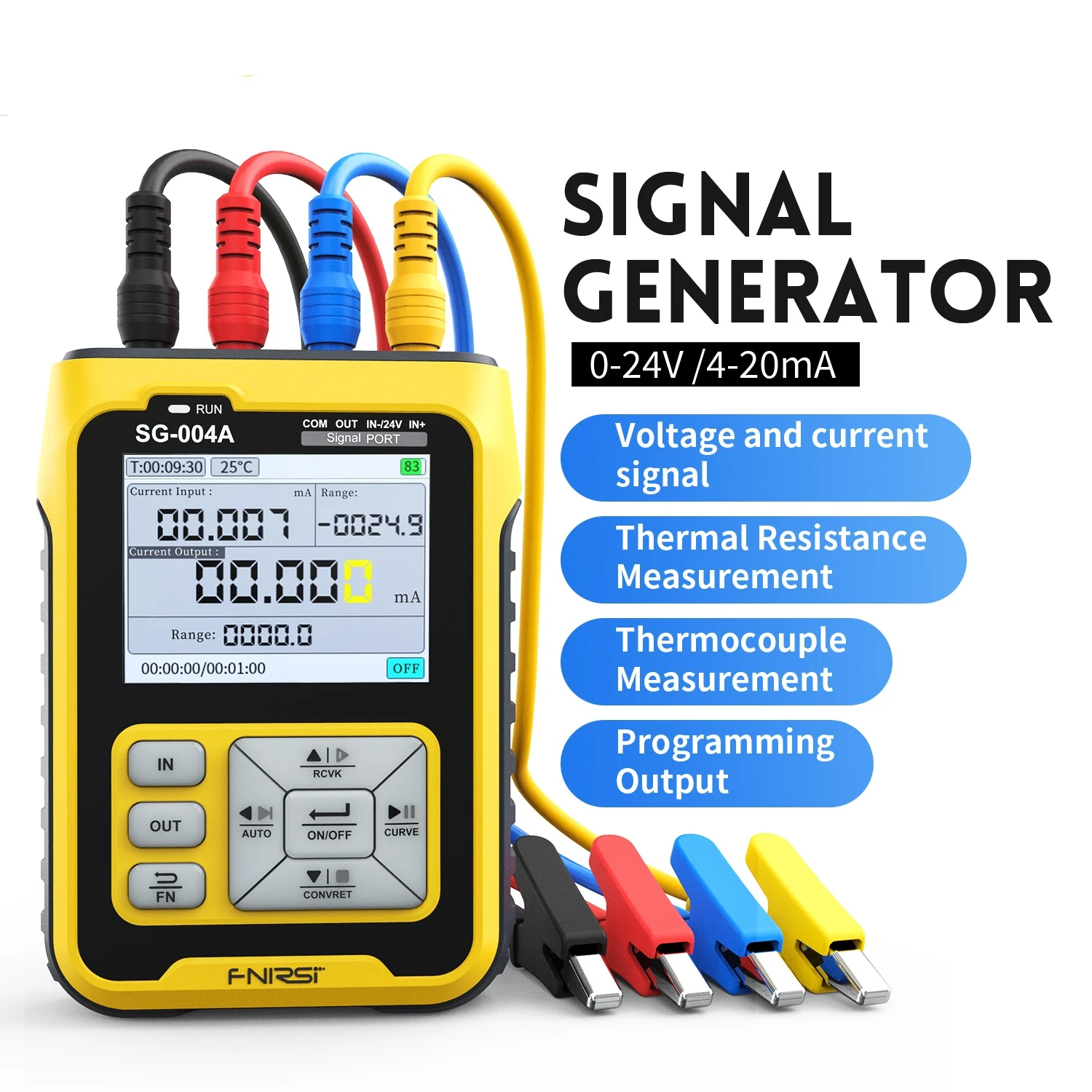 FNIRSI SG-004A 4-20mA Multifunctional Signal Generator PT100 Thermocouple Resistance Pressure Transmitter Process Calibrator 2