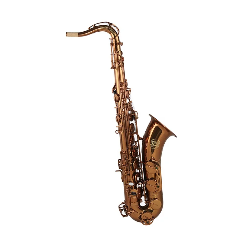 SEASOUND Professional JYTS103CF Coffee Tenor Saxophone Woodwind Instrument With BB Tone