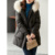 Vimly Very Warm Big Fur Collar Down Jacket Women Thick White Duck Down 90% Loose Hooded Coat Female Overcoat Clothing 50327