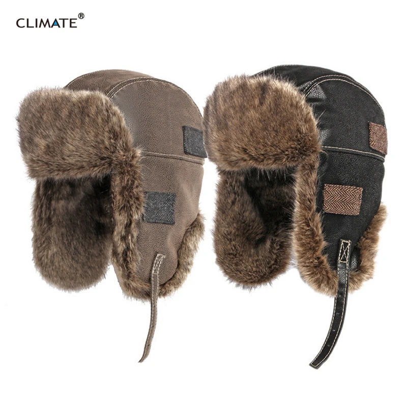 Winter Hat Fur Ear Protect Windproof