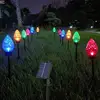 Solar Pathway Lights 5X Solar Powered Garden Pathway Lights Solar Garden Light Long Lasting Outdoor Lighted Stake Christmas 3