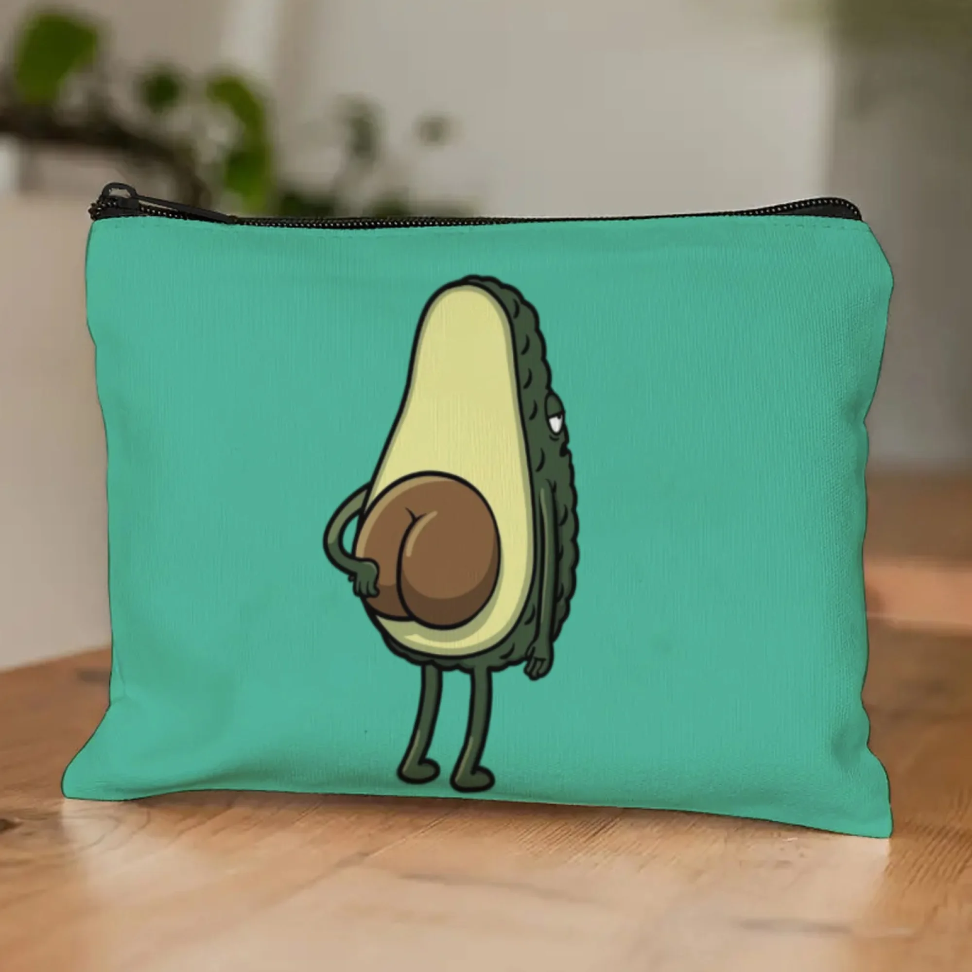 Make-up-Tasche mit humorvollem Pickle-Thema, überraschtes Gurken- und Pickle-Glas, schrullige Kunst für den täglichen Aufbewahrung, lustige Geschenke für Neuheiten – Detail 14