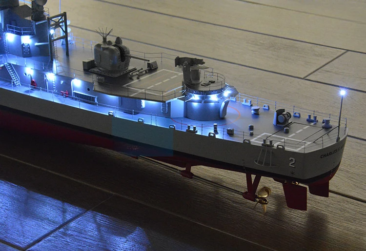 模型製作用品 Radio Control model Destroyer 1/100 U.S Navy Adams-class Guided Missile Destroyer Model