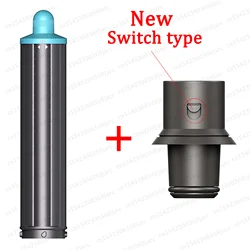 Curling Styler Attachment for Hair Dryer - Automatic 40mm Curling Barrels Tool (New Switch 40MM Cyan)
