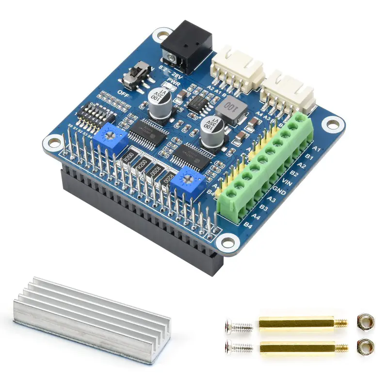 Stepper Motor HAT for Raspberry Pi HR8825 Drives Two Stepper Motors Up to 1/32 Microstepping for RPI 5 4B 3B+ 3B Zero 2 W 1.3 image 7