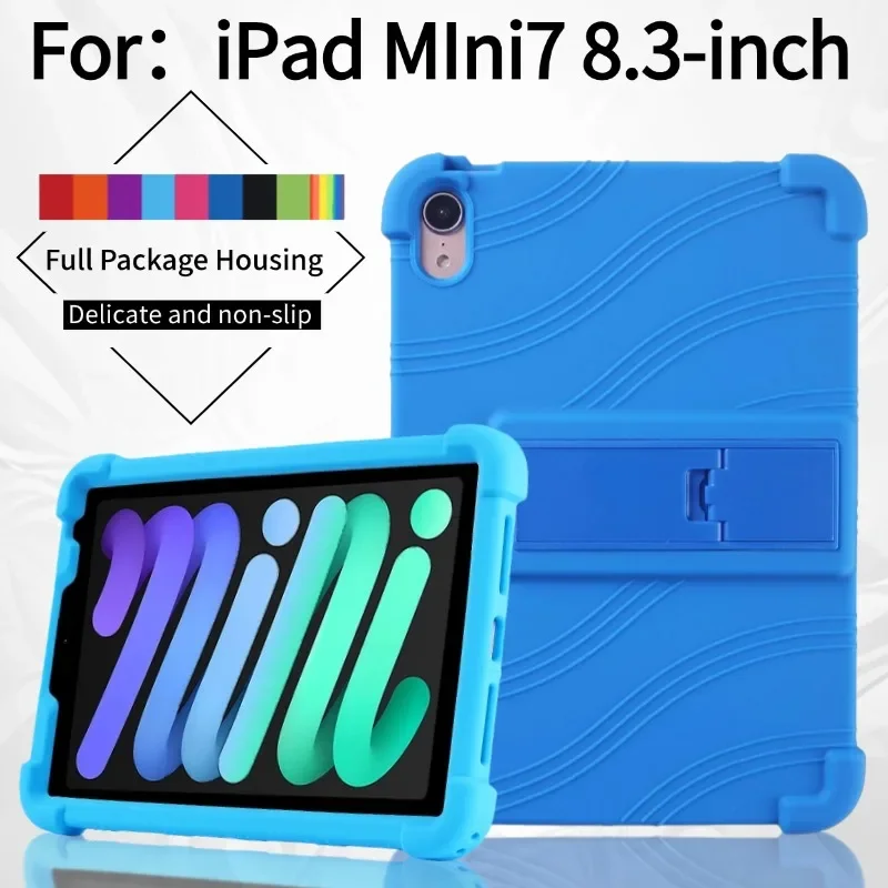 Enhanced Silicone Shockproof Case with Kickstand and Reinforced Corners for Kids