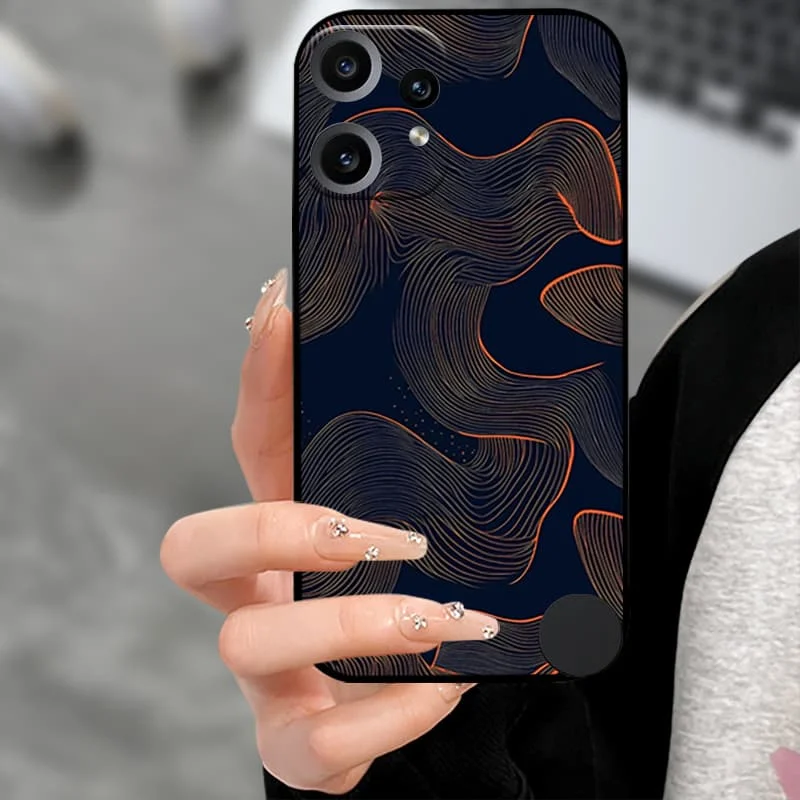 Premium Soft TPU Silicone Back Cover with Camera Protector - Black Bumper Case
