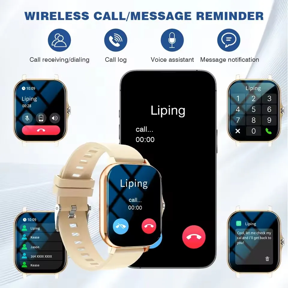 2026 New Smartwatch for Android/IOS Heart Rate/Sleep Monitor Fitness Tracker Bluetooth Call Smart Watch For Men Women Gift HW12 3