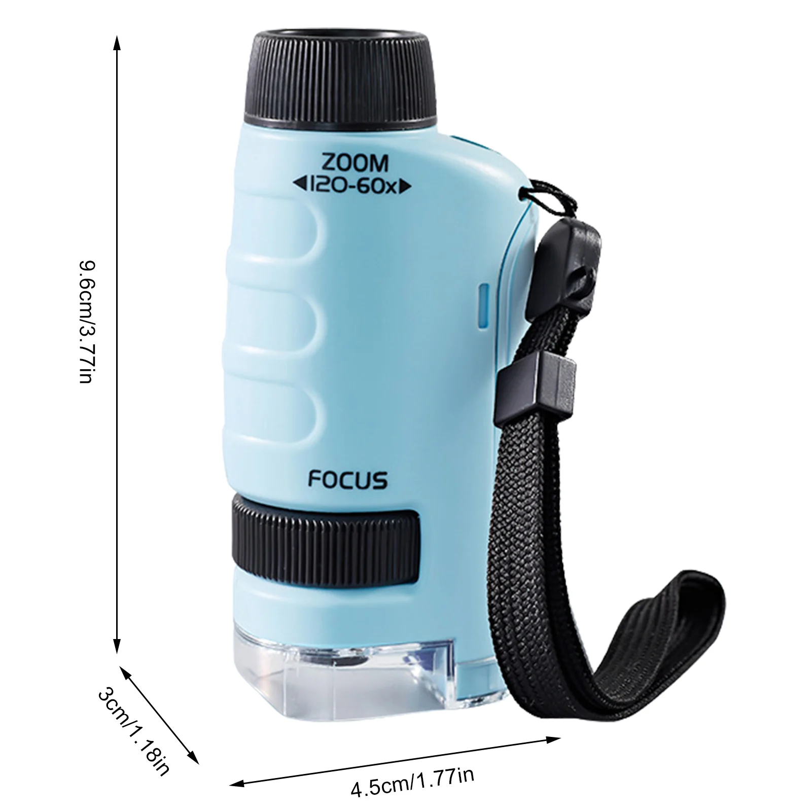 Child Microscope Handheld LED Lighted Zoom Toy
